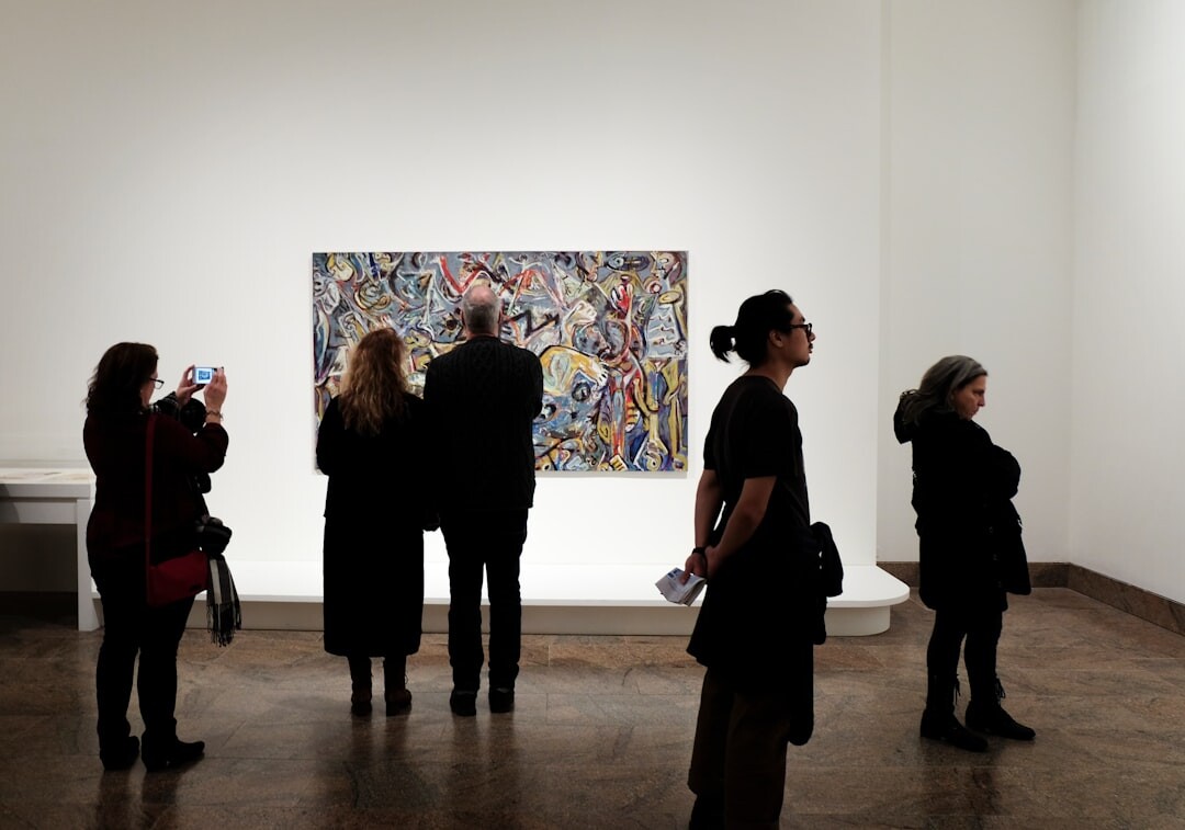 art exhibition visitors