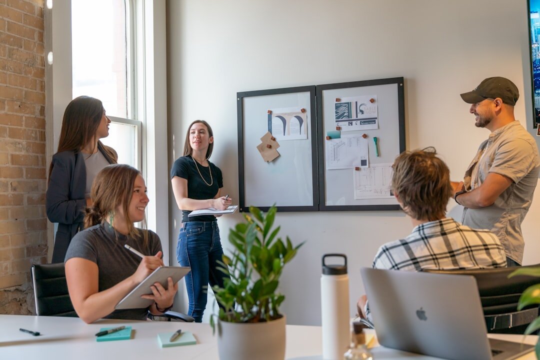 creative team discussing ideas