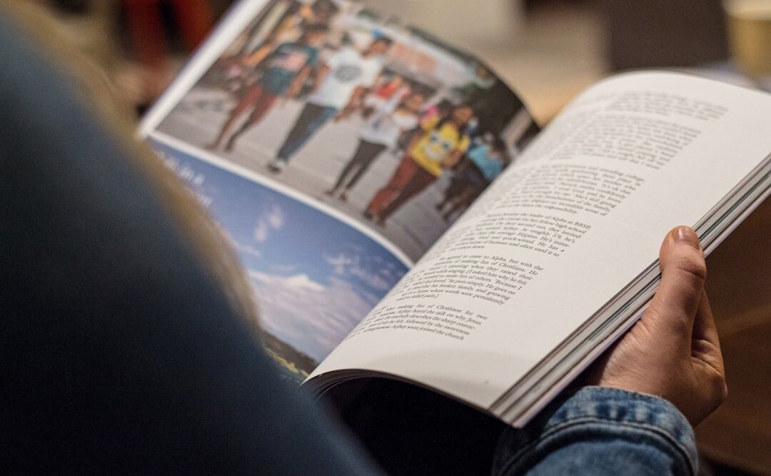 editor reviewing magazine