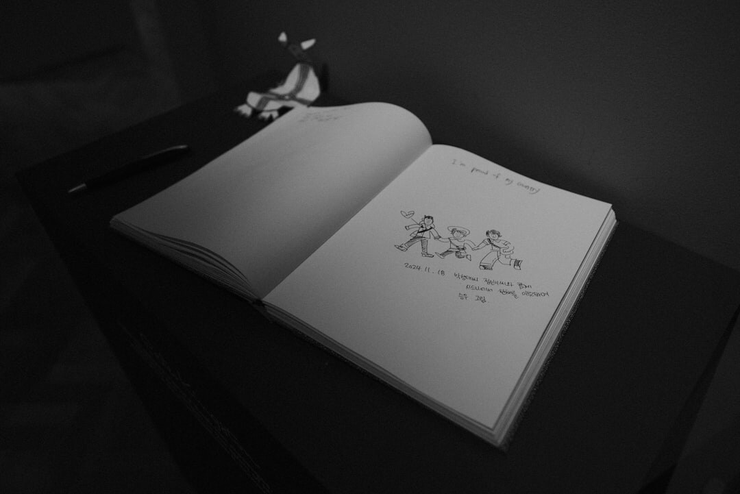 open book with illustrations