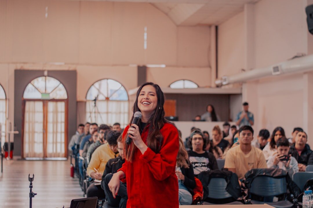 cultural leader presenting ideas